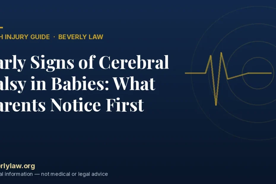 Early Signs of Cerebral Palsy in Babies: What Parents Notice First