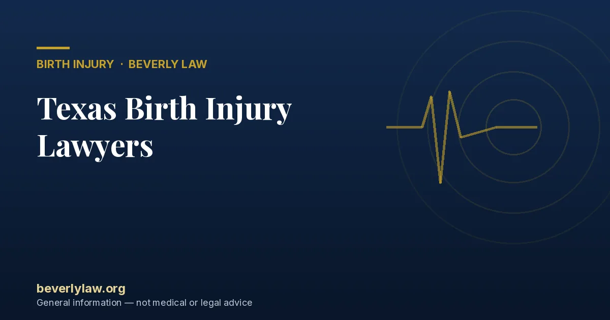 Texas Birth Injury Lawyers