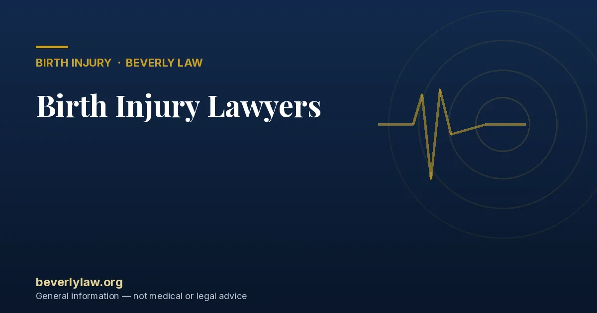 Birth Injury Lawyers