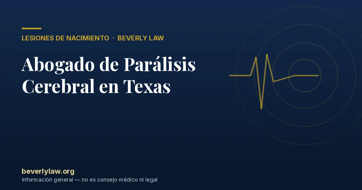 Abogado de Parálisis Cerebral en Texas