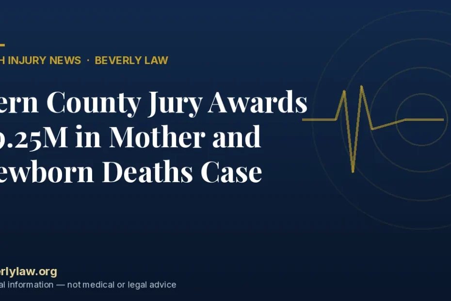 Kern County Jury Awards $9.25M in Mother and Newborn Deaths Case