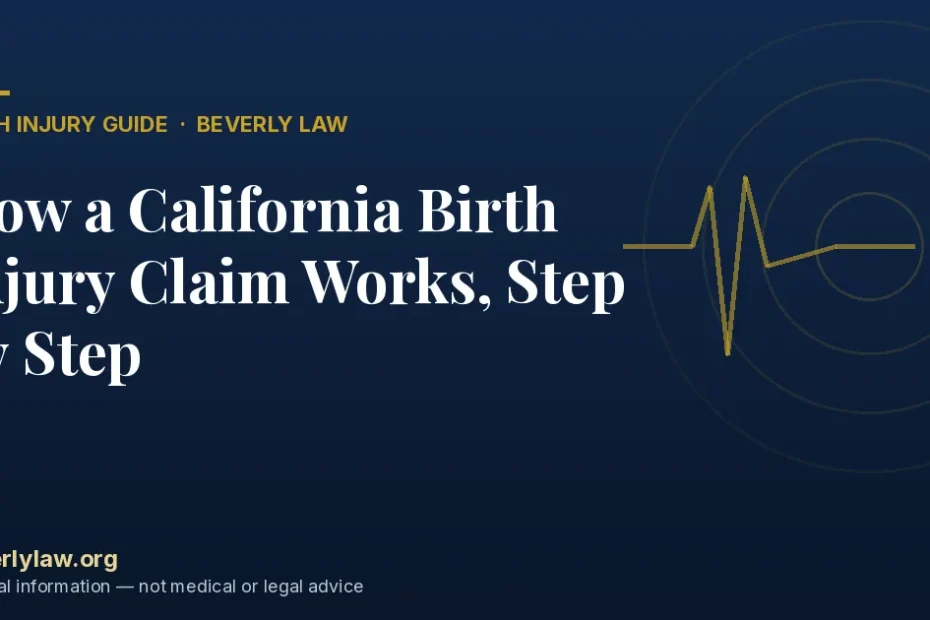 How a California Birth Injury Claim Works, Step by Step
