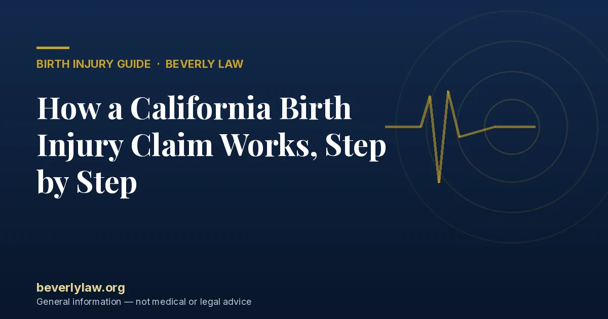 How a California Birth Injury Claim Works, Step by Step