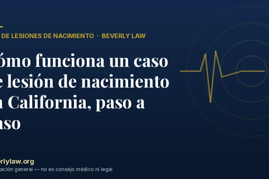 Cómo funciona un caso de lesión de nacimiento en California, paso a paso