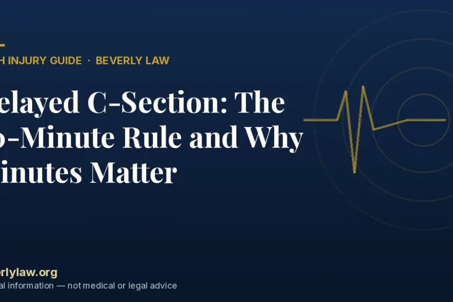 Delayed C-Section: The 30-Minute Rule and Why Minutes Matter