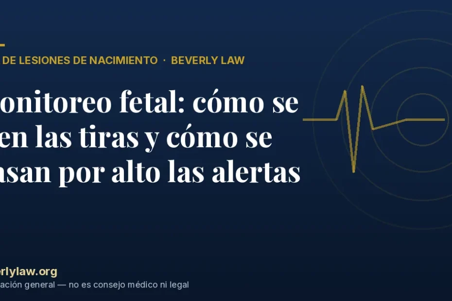Monitoreo fetal: cómo se leen las tiras y cómo se pasan por alto las alertas