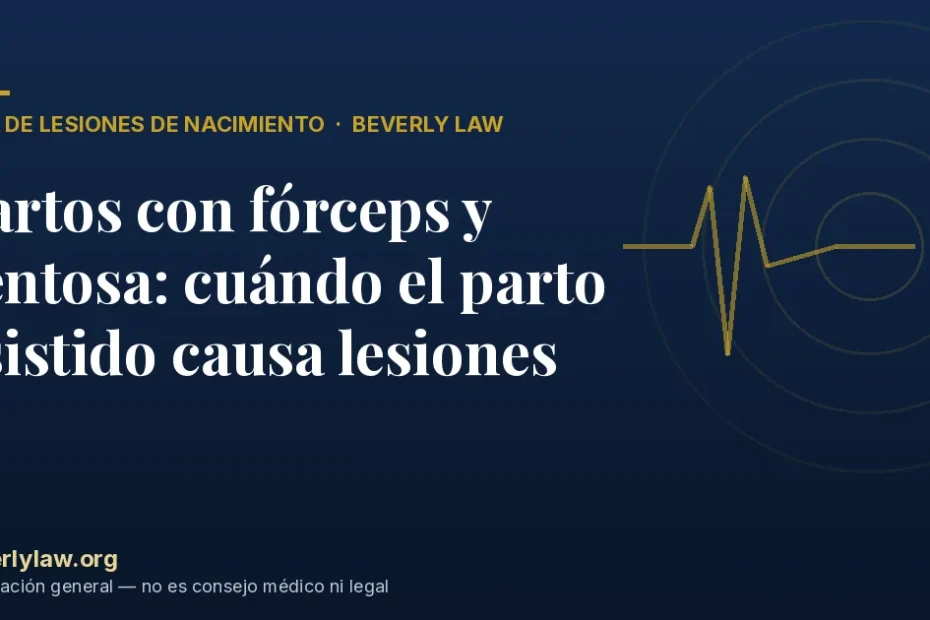 Partos con fórceps y ventosa: cuándo el parto asistido causa lesiones
