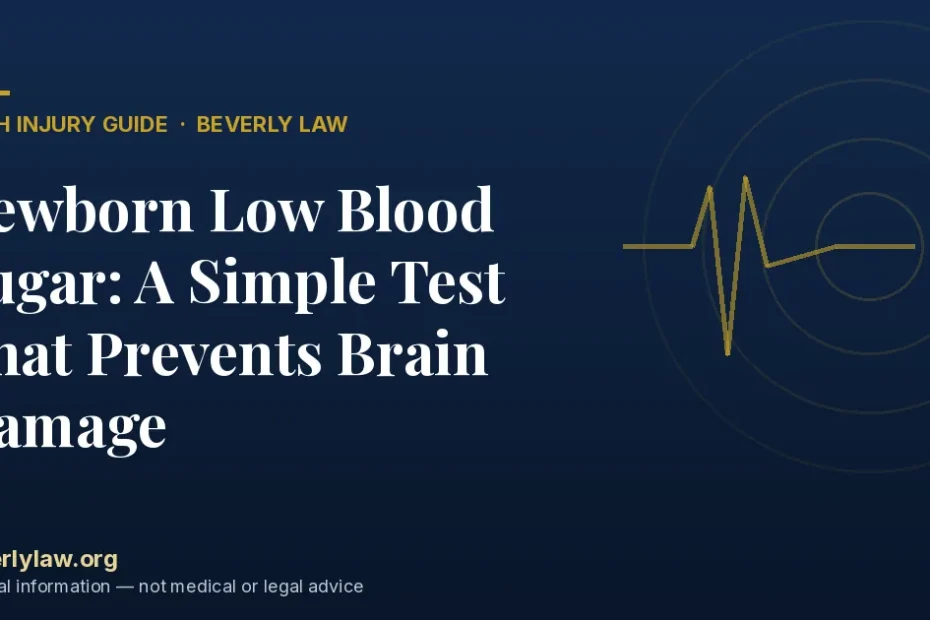 Newborn Low Blood Sugar: A Simple Test That Prevents Brain Damage