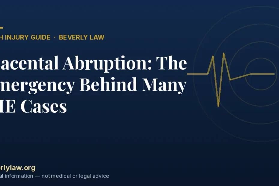 Placental Abruption: The Emergency Behind Many HIE Cases