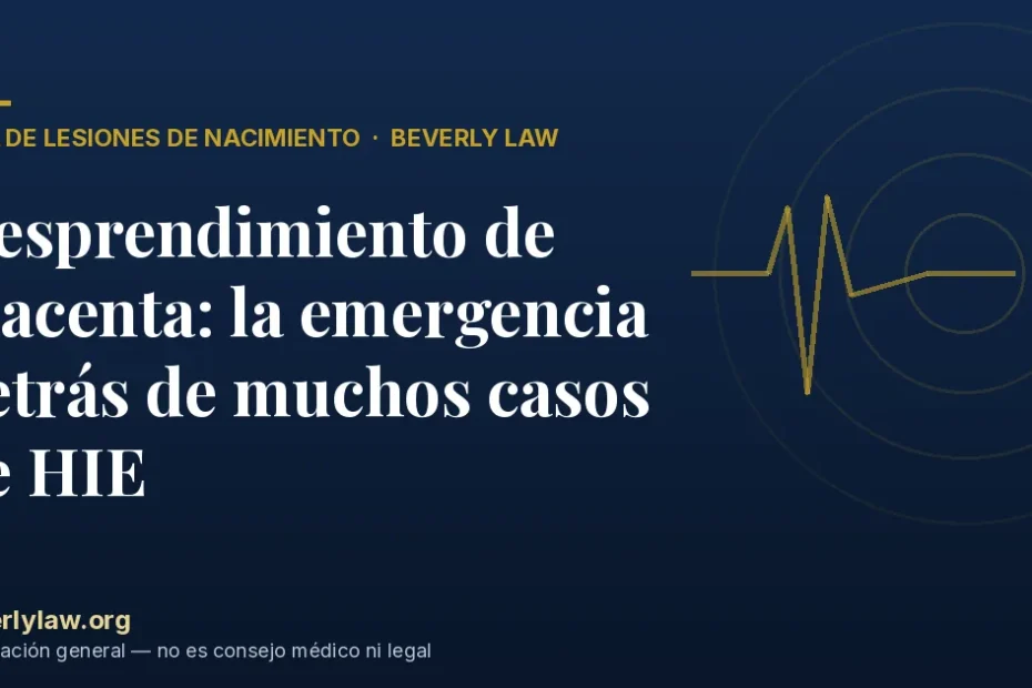 Desprendimiento de placenta: la emergencia detrás de muchos casos de HIE